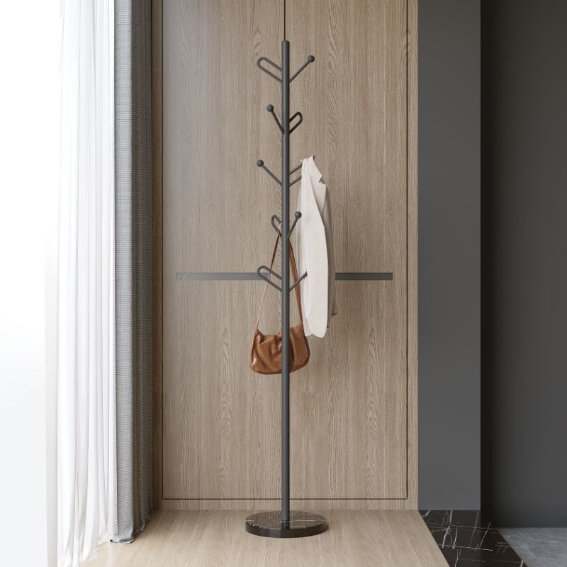 Glam Coat Rack Metal No Distressing Free Standing Entry Hall Tree Clearhalo 'Entry & Mudroom Furniture' 'furn' 'furn_hall_tree_coat_racks' 'Furniture' 'Hall Trees & Coat Racks' 'hall_tree_coat_racks' 1200x1200_301ba800-9f42-4319-9f79-9e0db58a86b7