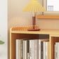 Modern Wood Horizontal Book Shelf Closed Back Shelf Bookcase