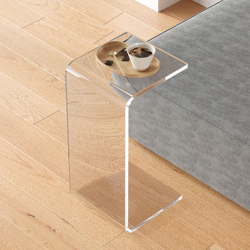 11.81" Wide Plastic Side End Table Abstract Sofa Side Accent Table Clearhalo 'Coffee & Accent Tables' 'End & Side Tables' 'end_side_tables' 'furn' 'furn_end_side_tables' 'Furniture' 'Living Room Furniture' 1200x1200_301d19be-8f9c-4b40-9a0c-0ba068b0342c