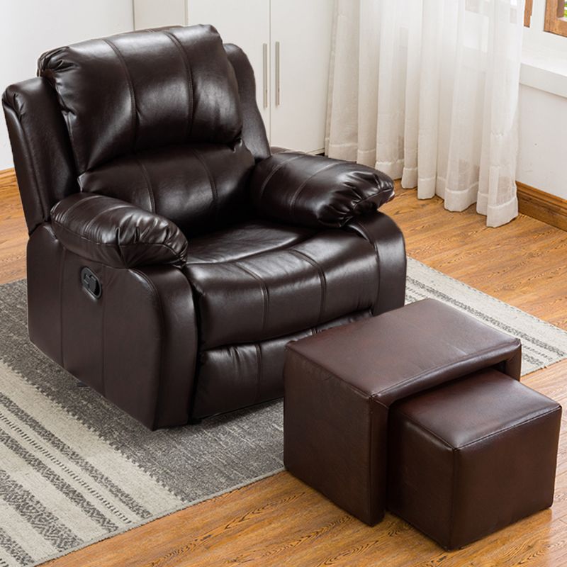 Traditional Swivel Rocker Standard Recliner 35.4" Wide Solid Color Recliner Chair Clearhalo 'Chairs & Seating' 'furn' 'furn_recliners' 'Furniture' 'Living Room Furniture' 'Recliners' 1200x1200_301e7fbb-5339-41d9-b2cb-837629abff3a