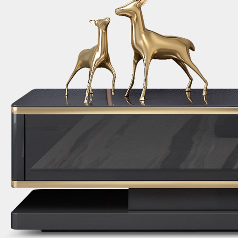 Luxurious 3-Drawer TV Stand Console 16.54-Inch H Glass TV Console Clearhalo 'furn' 'furn_tv_stands_entertainment_centers' 'Furniture' 'Living Room Furniture' 'TV Stands & Entertainment Centers' 'TV Stands & Media Storage Furniture' 'tv_stands_entertainment_centers' 1200x1200_301f5482-be6f-4be3-acc8-d540aa3db210