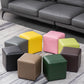 Moderne vlekbestendige Ottoman Modern Pure Color Leather Standard