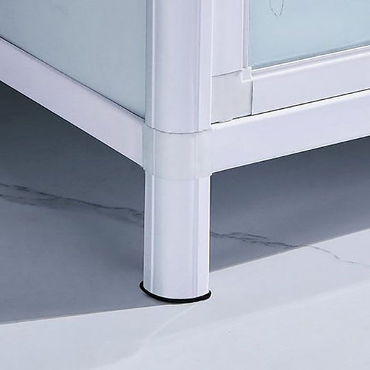 Sideboard in acciaio inossidabile in acciaio inossidabile in vetro temperato per cucina