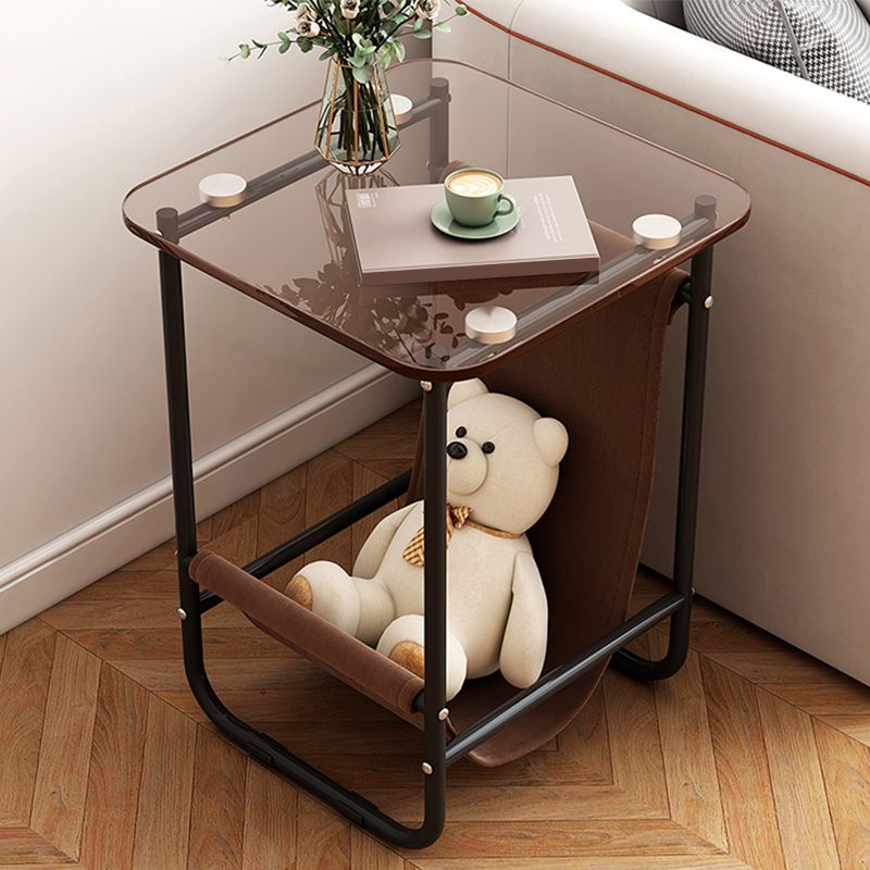 Glam Metal Side Table with Shelves Geometric Stone Top Accent Side Table Clearhalo 'Coffee & Accent Tables' 'End & Side Tables' 'end_side_tables' 'furn' 'furn_end_side_tables' 'Furniture' 'Living Room Furniture' 1200x1200_30218570-14e9-404f-a560-987b0e7f70b1