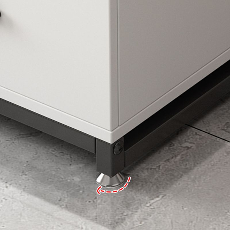 22.44" H Modern Rectangular End Table 1-Drawer Side Table with Shelves