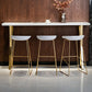 Glam rechthoekige pubtafelset 1/4-delige barkruk en tafelset