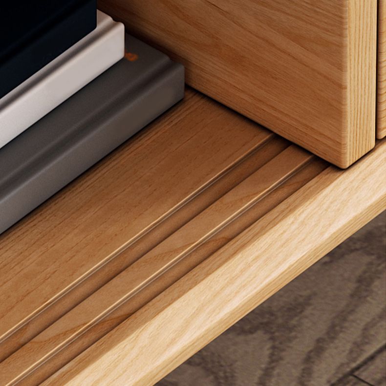 Mobile moderno con console TV in legno in legno massiccio con mobile - 17,72 "H