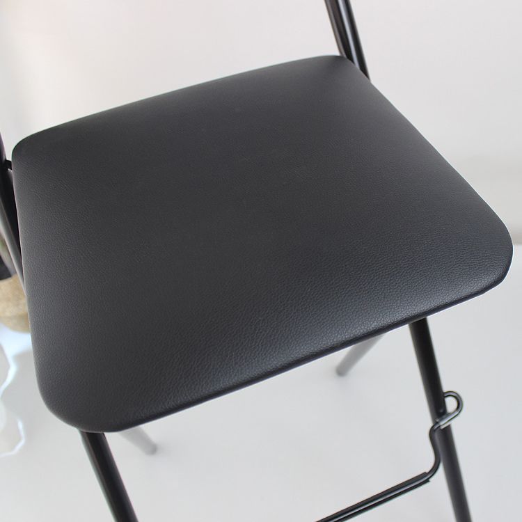 Modern Backrest Folding Counter Stool Iron Balcony Bar Stool with Footrest Clearhalo 'Bar Furniture' 'Bar Stools' 'bar_stools' 'furn' 'furn_bar_stools' 'furniture_bar_stools' 'Kitchen & Dining Furniture' 'kitchen&dining_furn' 'kitchen' 'kitchen_furn' Furniture' 1200x1200_3024c693-0a2b-412b-adbb-06be50a23c1c