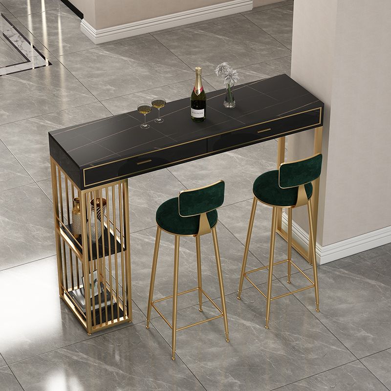 Modern 1/2/3 Pieces Counter Height Set Rectangle Indoor Pub Dining Set with Storage Clearhalo 'Bar Furniture' 'furn' 'furn_home_bar_bar_sets' 'Furniture' 'Home Bars & Bar Sets' 'home_bar_bar_sets' 'Kitchen & Dining Furniture' 1200x1200_30252128-6357-45ee-8dd7-eae0bcd802ef
