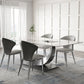 Designer Style Sintered Stone Top Dining Set Rectangle 1/2/3/4/5/7 Pieces Dining Table Set Clearhalo 'Dining Room Sets' 'Dining Tables & Seating' 'dining_room_set' 'furn' 'furn_dining_room_set' 'Furniture' 'Kitchen & Dining Furniture' 1200x1200_302577f8-bfaa-46e2-b158-6f4c4f78b96c