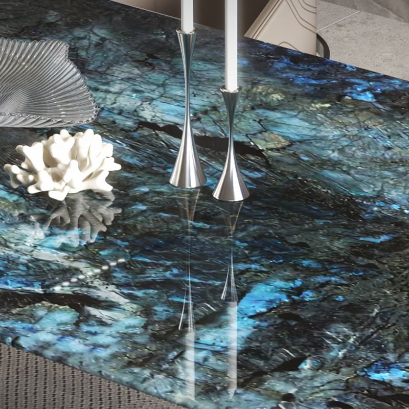 1/4/7 Pieces Stone Top Rectangle Metal Base Dining Set for Home