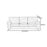 フレアアームモダンソファ33 "wソファリビングルームのためのゆるい背中