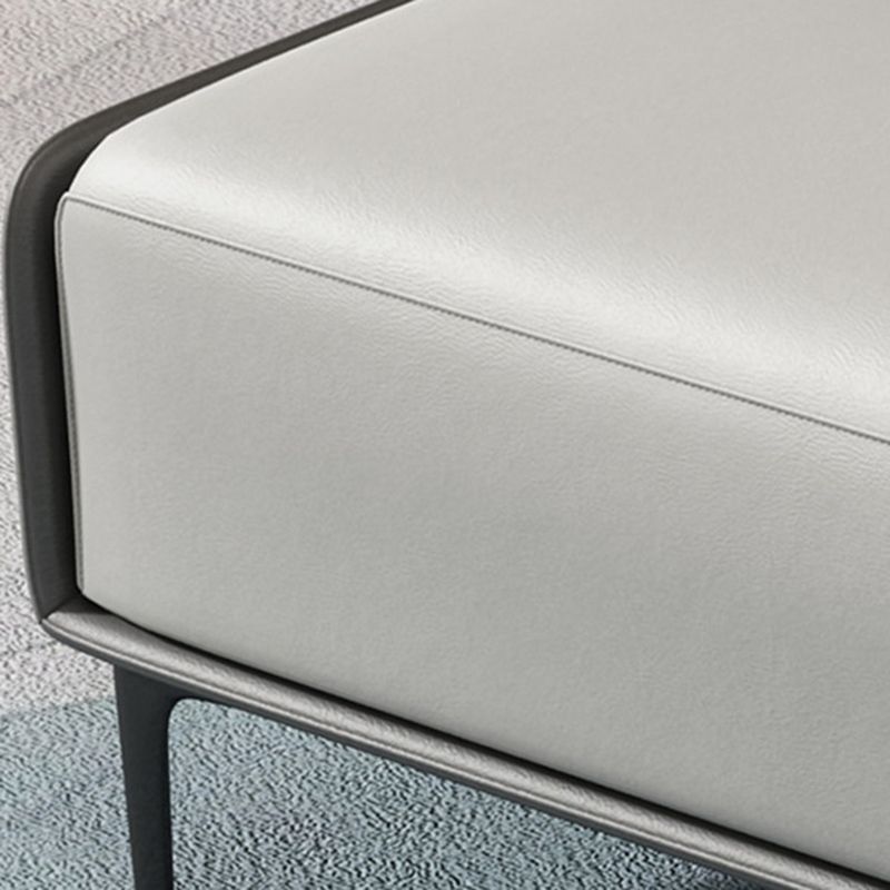 Panca imbottita contemporanea panca accento per la camera da letto con gambe nere