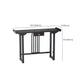 Rectangle Contemporary Console Table Dark Brown Wood Console Sofa Table