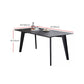Black Dinette Table with 4 Legs Contemporary Dining Table for Home Clearhalo 'Dining Tables & Seating' 'Dining Tables' 'dining_table' 'furn' 'furn_dining_table' 'Furniture' 'Kitchen & Dining Furniture' 1200x1200_302b6c1b-b6c9-4531-bf51-9d049a02ef01