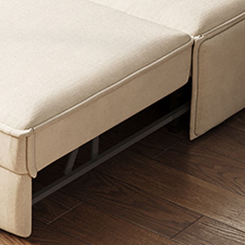 32 "幅のスカンジナビアの布団ソファベッドレザーホワイト布団スリーパーソファストロージなし