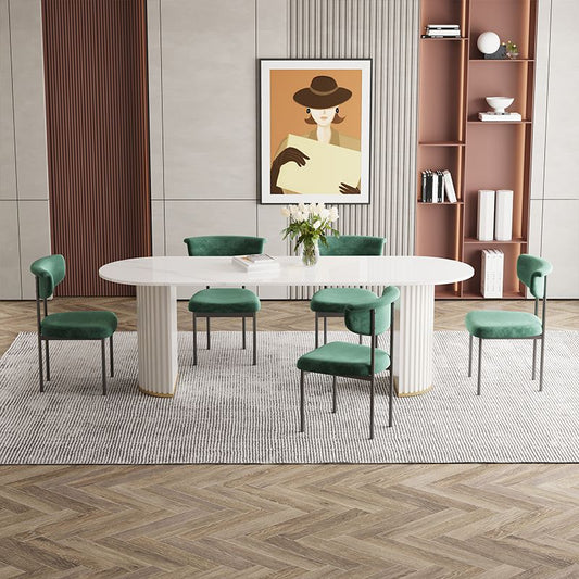 Modern Upholstered Side Chair Open Back Dining Room Chair for Indoor Clearhalo 'Dining Chairs' 'Dining Tables & Seating' 'dining_chair' 'furn' 'furn_dining_chair' 'Furniture' 'furniture_dining_chair' 'Kitchen & Dining Furniture' 1200x1200_302dfd36-30bb-4c0c-b7a0-aaeabbad8206