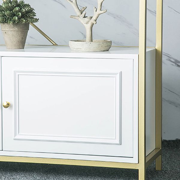 Modern Bookshelf Metal Open Shelf Bookcase with Cabinets for Home Office Clearhalo 'Bookcases' 'furn' 'furn_bookcases' 'Furniture' 'Office Furniture' 1200x1200_302e3dea-4950-4997-b982-25cc16917211