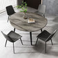 Modern Stone Round Table Standard Height Dining Table with 4 Legs Clearhalo 'Dining Tables & Seating' 'Dining Tables' 'dining_table' 'furn' 'furn_dining_table' 'Furniture' 'Kitchen & Dining Furniture' 1200x1200_302f506a-3e6c-4c20-827e-ba5ea6f52e89