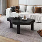 Table basse scandinave de forme libre avec 3 pieds en bois de pin