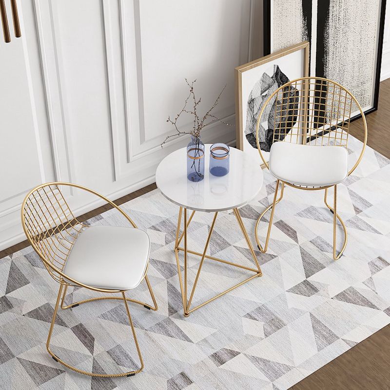 Traditional Luxury Dining Table Round Dining Room Furniture,19.7"L x 19.7"W x 25.6"H Clearhalo ' dining_table' 'Dining Tables & Seating' 'Dining Tables' 'furn' 'furn_dining_table' 'Furniture' 'furniture_dining_table' 'Kitchen & Dining Furniture' 'kitchen&dining_furn' 'kitchen' 'kitchen_dining_table' 1200x1200_30319768-6737-44fe-a4f7-5da97d12d88e