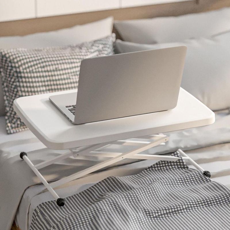 Escritorio de oficina contemporáneo escritorio de escritura rectangular con piernas blancas