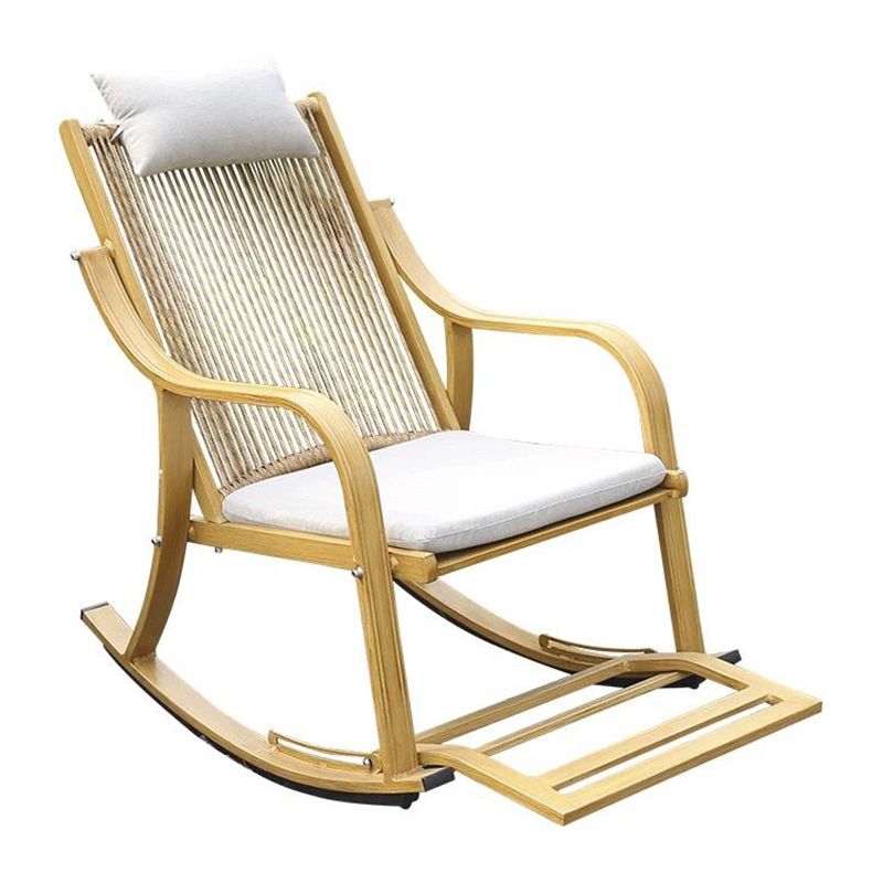 Ergonomic Wicker Rocking Chair with Cushion Spindle Rocking Accent Chair for Outdoor Clearhalo 'Chairs & Seating' 'furn' 'furn_rocking_chairs' 'Furniture' 'Living Room Furniture' 'Rocking Chairs' 'rocking_chairs' 1200x1200_303621f7-a883-4383-b0c4-ced8094c9437