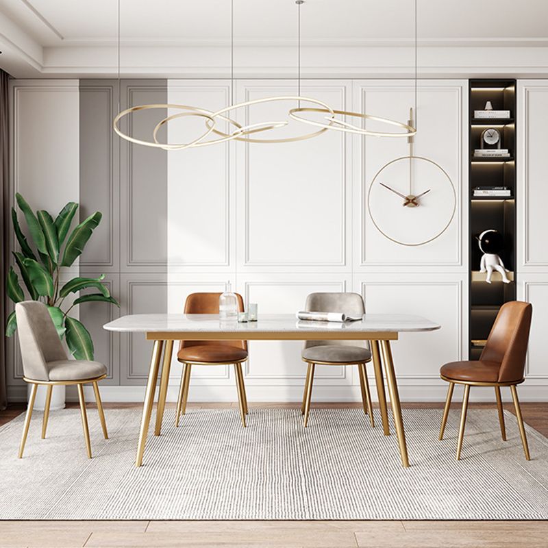 Scandinavian Style Leather Dining Chairs Upholstered Side Solid Back Chair Clearhalo ' kitchen&dining_furn' 'Dining Chairs' 'Dining Tables & Seating' 'dining_chair' 'furn' 'furn_dining_chair' 'Furniture' 'furniture_dining_chair' 'Kitchen & Dining Furniture' 'kitchen' 1200x1200_303648af-22f2-405e-89ba-8eaa0a564b15