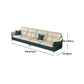 Glam Style Sofa Bed with Padded Leather and White Upholstery Sofa Clearhalo 'furn' 'furn_sectionals' 'Furniture' 'Living Room Furniture' 'Sectionals' 1200x1200_3038b0b7-011d-4a99-bb38-f01ded64c3aa