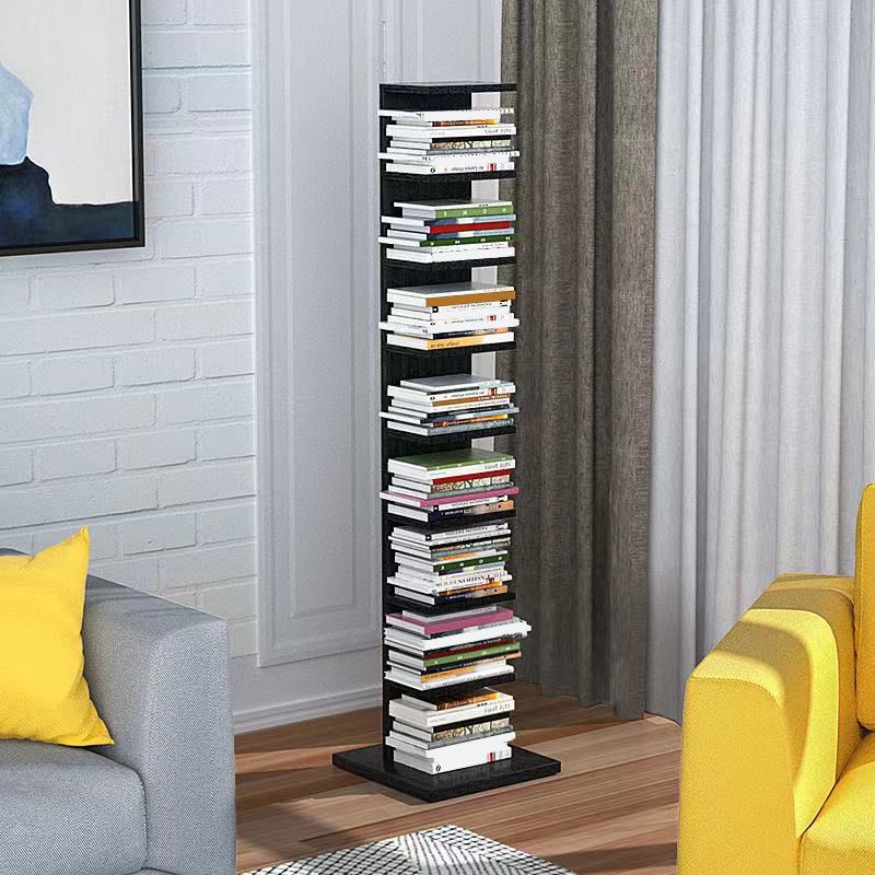 13.78"W Bookshelf Invisible Contemporary Style Bookcase for Office Home