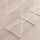 Barhocker im modernen Stil, solider Wave-Sitz, Barhocker mit Metallbeinen