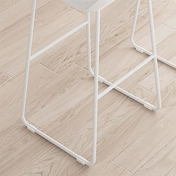 Barhocker im modernen Stil, solider Wave-Sitz, Barhocker mit Metallbeinen