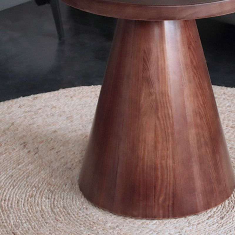 Scandinavian Solid Wood Round Pedestal Living Room Side End Table Clearhalo 'Coffee & Accent Tables' 'End & Side Tables' 'end_side_tables' 'furn' 'furn_end_side_tables' 'Furniture' 'Living Room Furniture' 1200x1200_303a8079-aefa-4439-b469-52ebe9fbc78f