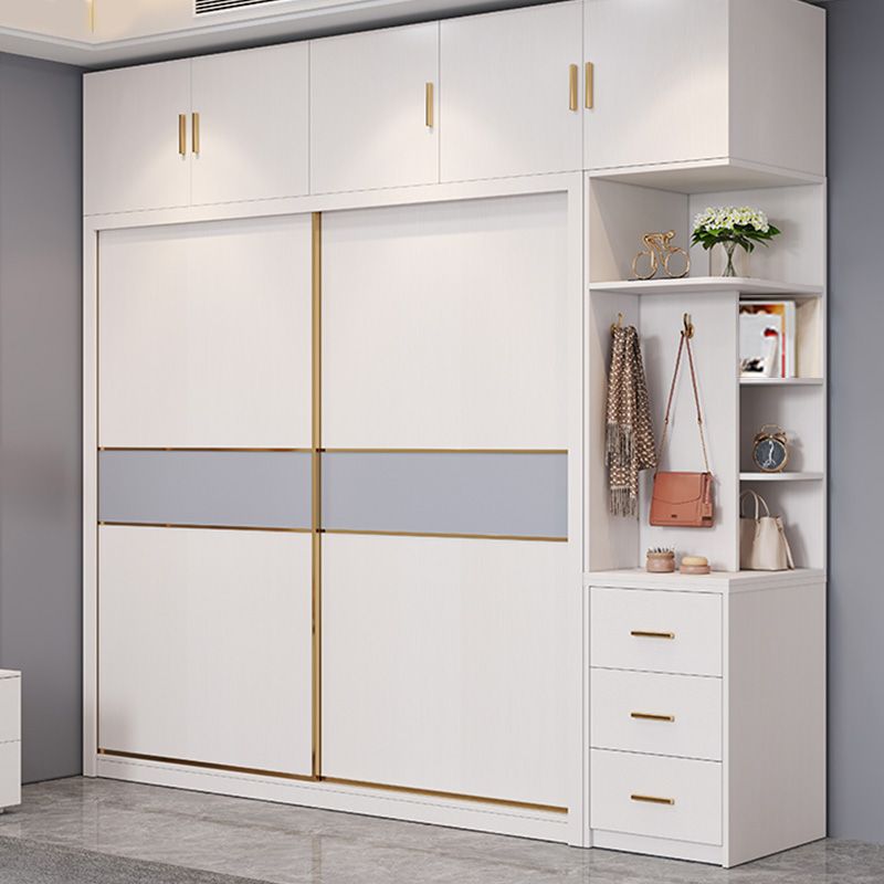 Bedroom Storage Cabinet Coastal Wooden Rectangle Wardrobe Armoire Clearhalo 'Armoires & Wardrobes' 'armoires_wardrobes' 'Bedroom Furniture' 'furn' 'furn_armoires_wardrobes' 'Furniture' 1200x1200_303c1f51-7ba4-4309-af68-93c9a5960a4a