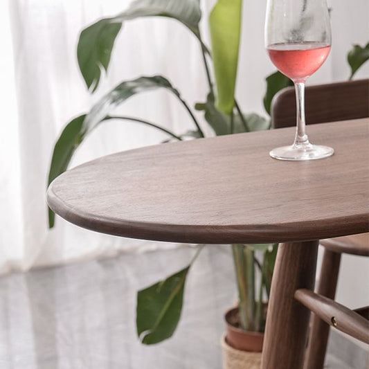 Mesa de comedor de barra contemporánea Mesa de barra de madera rectangular