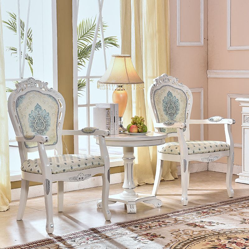 Victorian Style Solid Wood Dining Room Armchair King Louis Back Side Chair for Home Use Clearhalo ' kitchen&dining_furn' 'Dining Chairs' 'Dining Tables & Seating' 'dining_chair' 'furn' 'furn_dining_chair' 'Furniture' 'furniture_dining_chair' 'Kitchen & Dining Furniture' 'kitchen' 1200x1200_303e3962-4601-4f2a-b8b1-6de6cb32189f