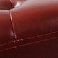 Ottoman tufted Mid-Century Modern Realine cuir carré carré d'eau résistant au cube