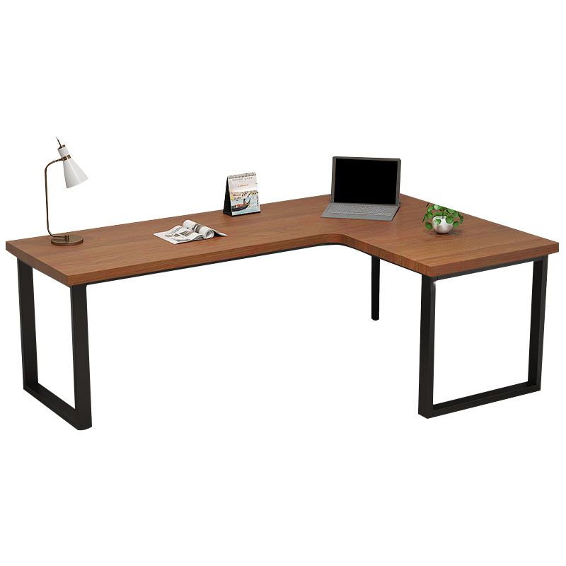 Industrial Solid Wooden Writing Desk L-Shape Office Desk for Office
