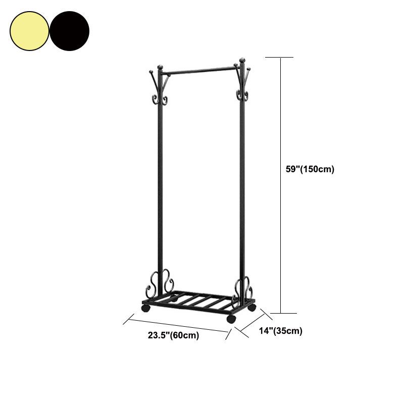 Glam Coat Hanger Metal No Distressed Entryway Kit With Storage Shelving Clearhalo 'Entry & Mudroom Furniture' 'furn' 'furn_hall_tree_coat_racks' 'Furniture' 'Hall Trees & Coat Racks' 'hall_tree_coat_racks' 1200x1200_303f3bfe-a2bb-43a4-a5d9-c77a552b2910