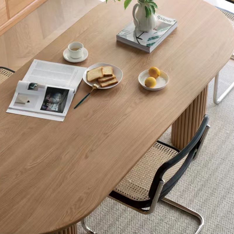 Moderner massiver Holz Office Desk Oval Task Schreibtisch mit 4-Legs für Zuhause