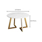 Glam 1/7 Pieces Dining Set Circular Stone Dining Table for Dining Room Clearhalo 'Dining Room Sets' 'Dining Tables & Seating' 'dining_room_set' 'furn' 'furn_dining_room_set' 'Furniture' 'furniture_dining_room_set' 'Kitchen & Dining Furniture' 1200x1200_30420a87-e35c-46a1-910c-35a382256cc7