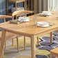 Modern Style Rubberwood Solid Wood Dining Table Brown Rectangle Table with 4 Legs for Home Use Clearhalo ' dining_table' 'Dining Tables & Seating' 'Dining Tables' 'furn' 'furn_dining_table' 'Furniture' 'furniture_dining_table' 'Kitchen & Dining Furniture' 'kitchen&dining_furn' 'kitchen' 'kitchen_dining_table' 1200x1200_304259a2-d487-4832-bc0b-c96829542951
