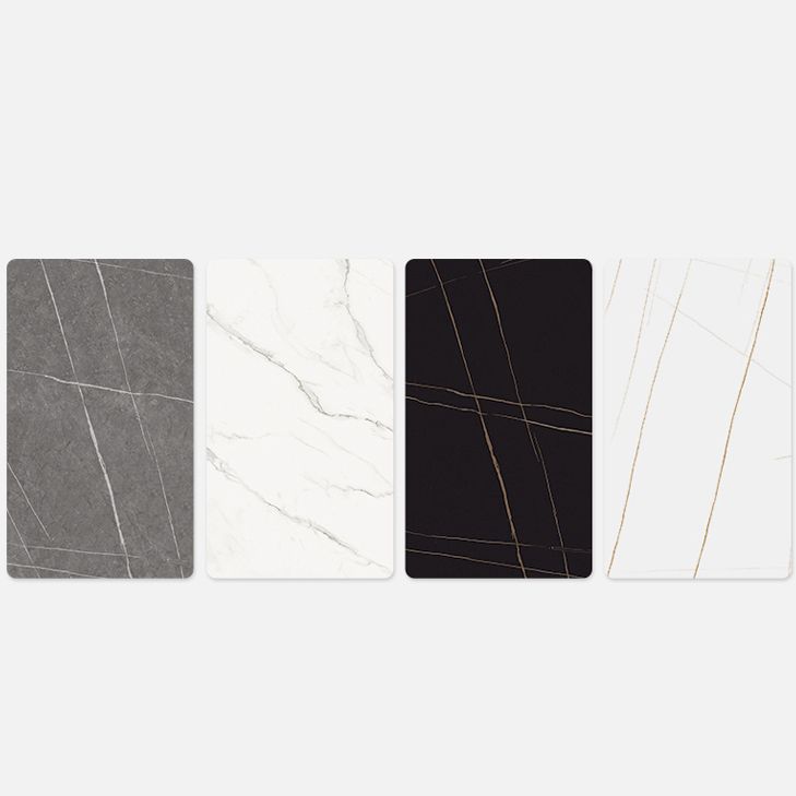 Dining Room Set Nordic Sintered Stone Rectangular Dining Table with Trestle Base Clearhalo 'Dining Room Sets' 'Dining Tables & Seating' 'dining_room_set' 'furn' 'furn_dining_room_set' 'Furniture' 'furniture_dining_room_set' 'Kitchen & Dining Furniture' 'kitchen&dining_furn' 'kitchen' 1200x1200_30436123-a577-4725-b76c-e00b43ad77d6