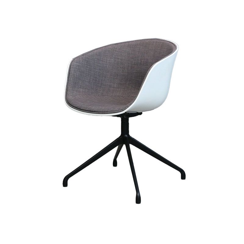 Swivel Plastic Dining Room Arm Chair Modern Solid Back Dining Chair Clearhalo ' kitchen&dining_furn' 'Dining Chairs' 'Dining Tables & Seating' 'dining_chair' 'furn' 'furn_dining_chair' 'Furniture' 'furniture_dining_chair' 'Kitchen & Dining Furniture' 'kitchen' 1200x1200_3043b539-5907-4c3e-96f2-74b86979c86c