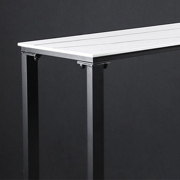 Industrial Rectangle Top Counter Table Stone Top 42-inch Height Table for Coffee Shop Clearhalo 'Bar Furniture' 'Bar Tables' 'bar_tables' 'furn' 'furn_bar_tables' 'Furniture' 'furniture_bar_tables' 'Kitchen & Dining Furniture' 1200x1200_3045953c-d68a-4fdd-8823-afa54441a5eb
