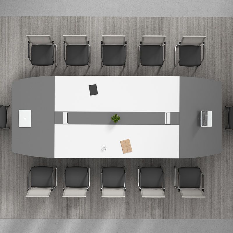 Industrial Curved Writing Desk Cable Management Office Desk with Parsons Base Clearhalo 'furn' 'furn_office_desk' 'Furniture' 'Office Desks' 'Office Furniture' 'office_desk' 1200x1200_3046e7ec-c7b6-4b85-a8a3-80861cba0f42