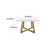 Modern Sintered Stone Dining Table Round Dinner Room Table for Dining Room Clearhalo 'Dining Tables & Seating' 'Dining Tables' 'dining_table' 'furn' 'furn_dining_table' 'Furniture' 'furniture_dining_table' 'Kitchen & Dining Furniture' 'kitchen' 'kitchen_dining_table' 1200x1200_3047c5e9-ee2a-4623-a798-5816d704af17