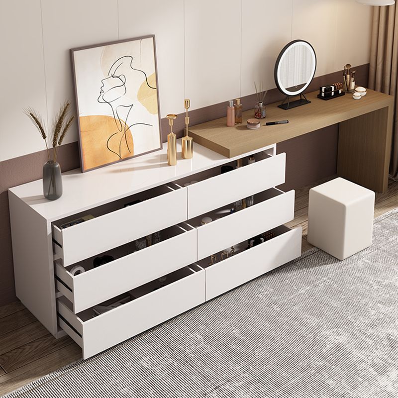 3-delige moderne verlichte spiegel houten ijdelheid kaptafel ingesteld met lade