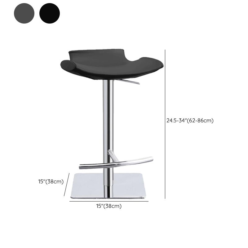 Adjustable Bar Stool Industrial Backrest Counter Stool for Bristol Clearhalo 'Bar Furniture' 'Bar Stools' 'bar_stools' 'furn' 'furn_bar_stools' 'Furniture' 'Kitchen & Dining Furniture' 1200x1200_304c138c-b1d8-4c29-a487-88656f5276c1
