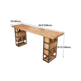 Nordic Style Wooden Table Dining Bar Counter Table for Kitchen Clearhalo 'Bar Furniture' 'Bar Tables' 'bar_tables' 'furn' 'furn_bar_tables' 'Furniture' 'furniture_bar_tables' 'Kitchen & Dining Furniture' 1200x1200_304e0178-4a47-41e5-937c-fc2453f42fa6